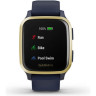 Часы GARMIN VENU SQ – MUSIC EDITION LIGHT GOLD ALUMINUM BEZEL WITH NAVY CASE AND SILICONE BAND 010-02426-12